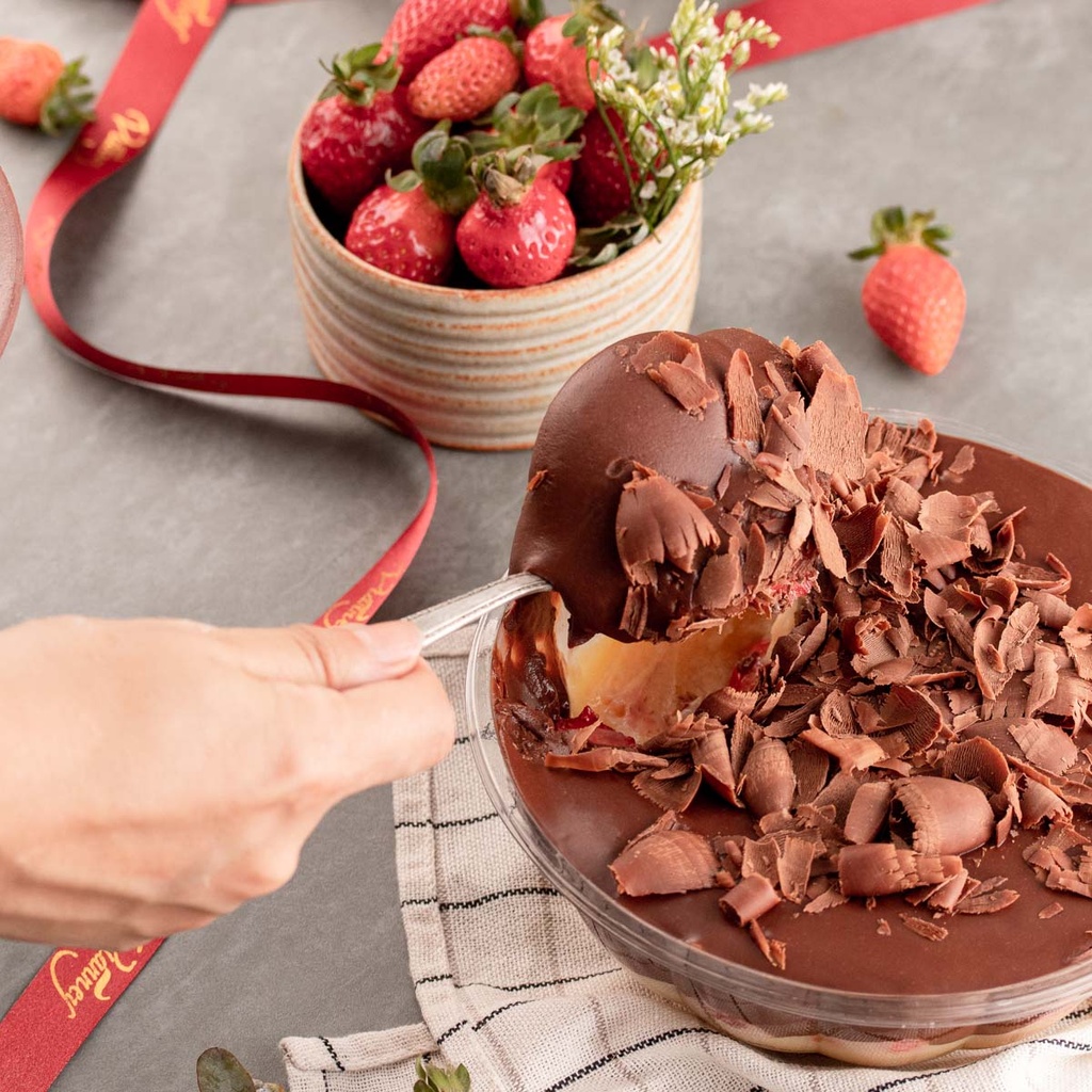 Bombom de Morango Aberto