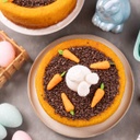 Bolo piscina de cenoura com brigadeiro