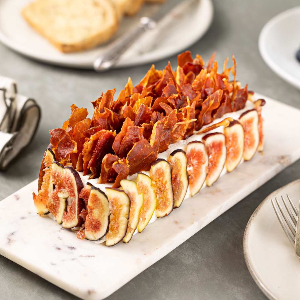 Terrine de Queijo de Cabra, Parma e Mirtillo