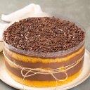 Torta de cenoura e chocolate