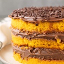 Torta de cenoura e chocolate