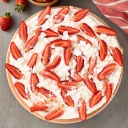 Torta de morango ao merengue