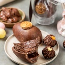 Ovo ao leite crocante com recheio de brigadeiro