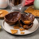 Ovo de caramelo com praliné de castanhas