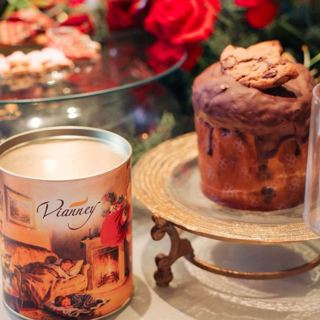 Chocottone Recheado de Cookies com Caramelo