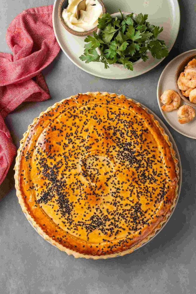 Torta de Camarão com Catupiry