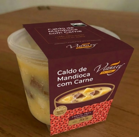 Caldo de Mandioca com Carne 400g - Congelado