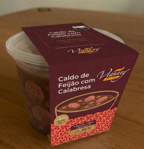 Caldo de Feijão com Calabresa 400g - Congelado