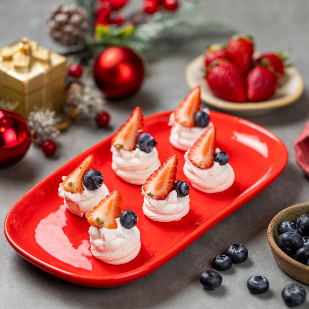 Mini Pavlova de Frutas Vermelhas