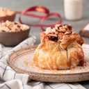 Brie Folhado com Caramelo e Castanhas Picantes