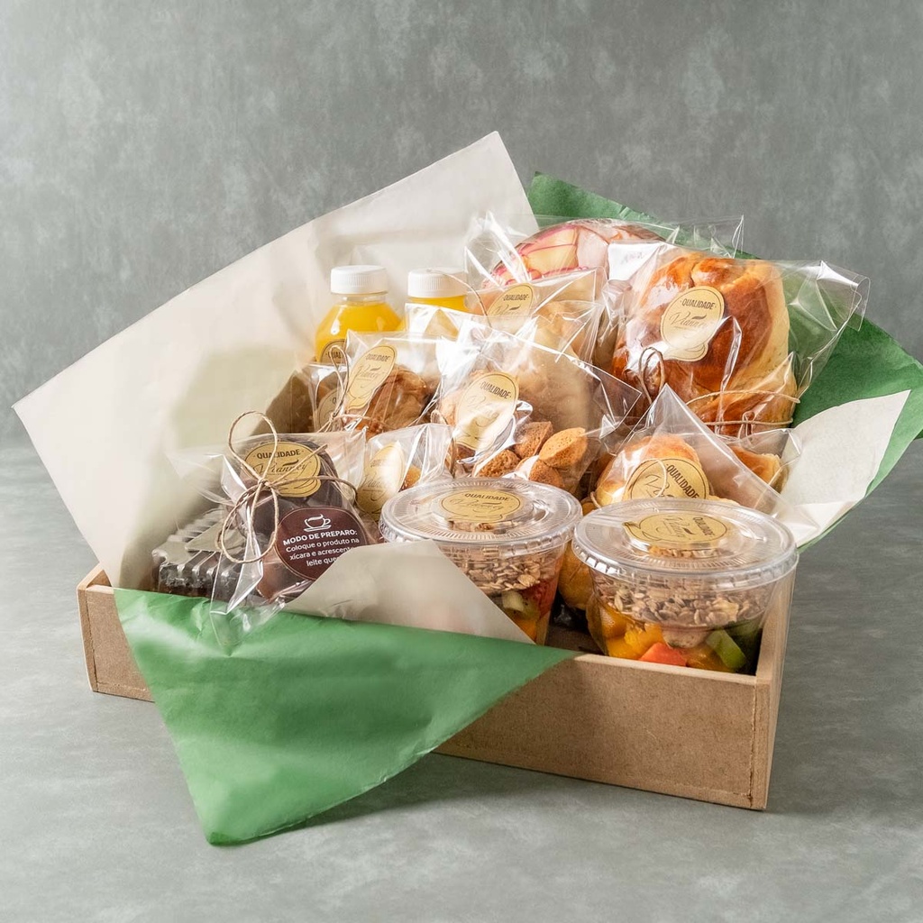 Cesta de café da manhã Vianney - Serve 2 pessoas