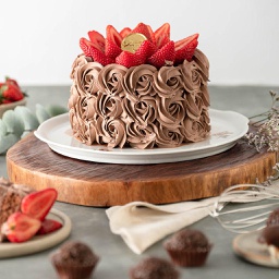 Torta de Brigadeiro com Morango