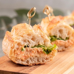 Mini Sanduíche de Salpicão na Baguete Original