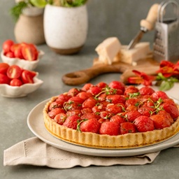 [111668] Quiche de tomates confitados com caramelo balsâmico