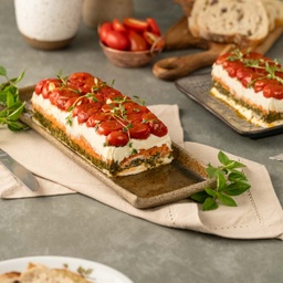 Terrine confit com 2 pestos