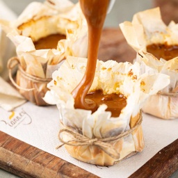 [111523] Mini Cheesecake basca de Caramelo