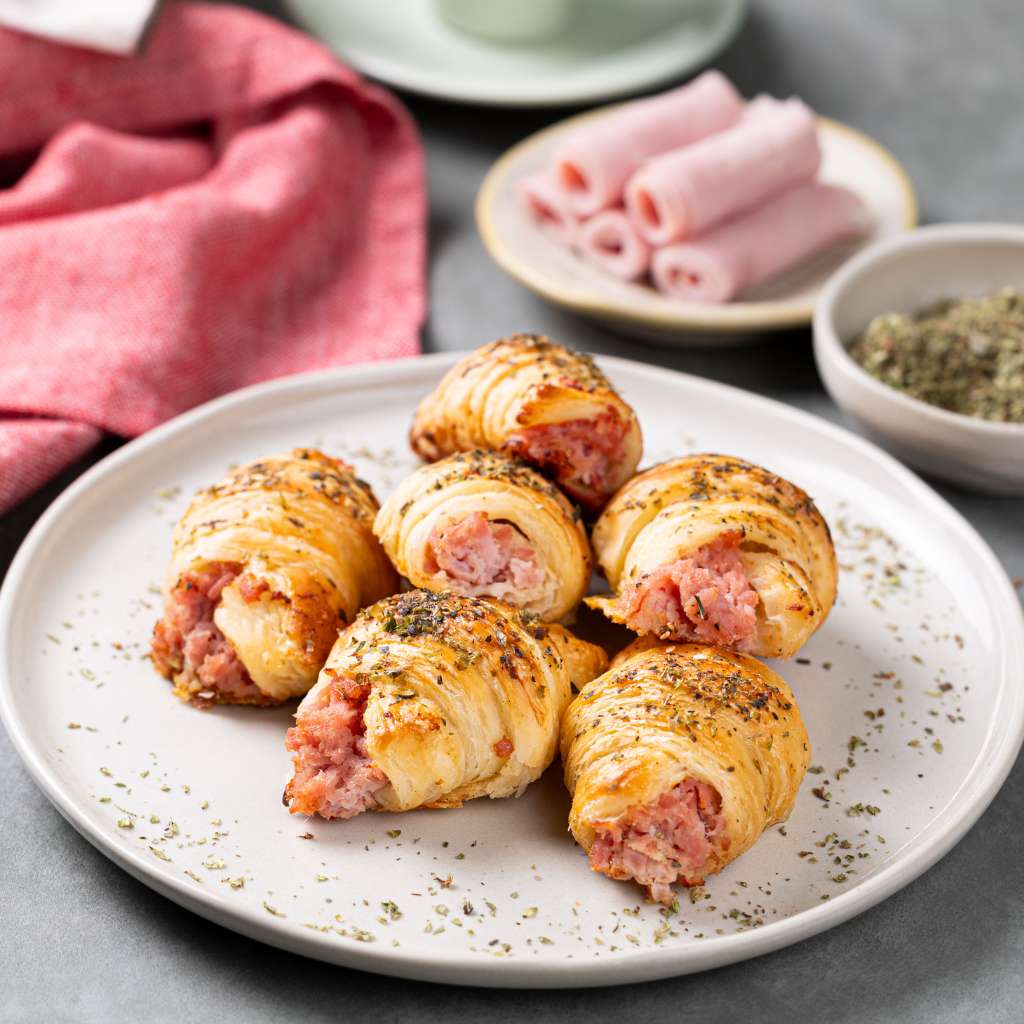 Mini Croissant de Presunto e Mussarela
