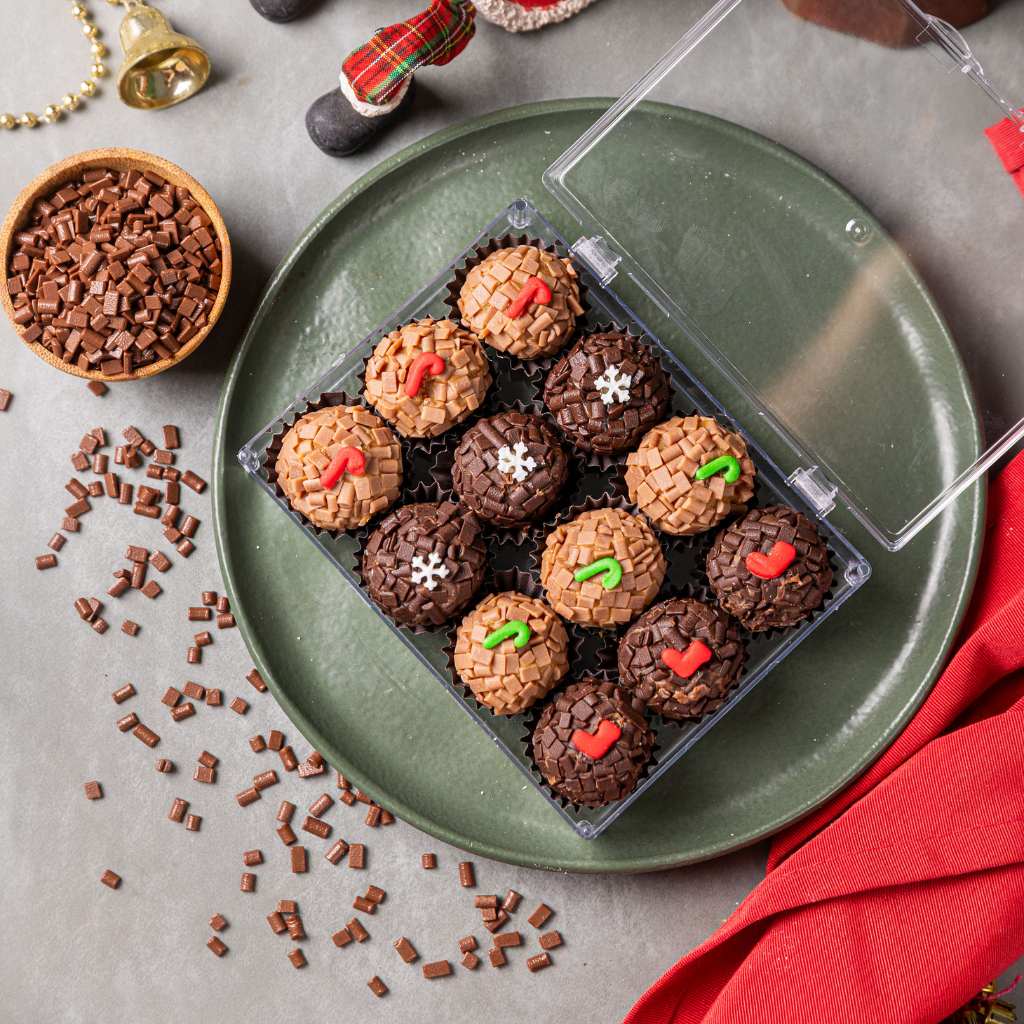 Caixa de Brigadeiros Natalinos