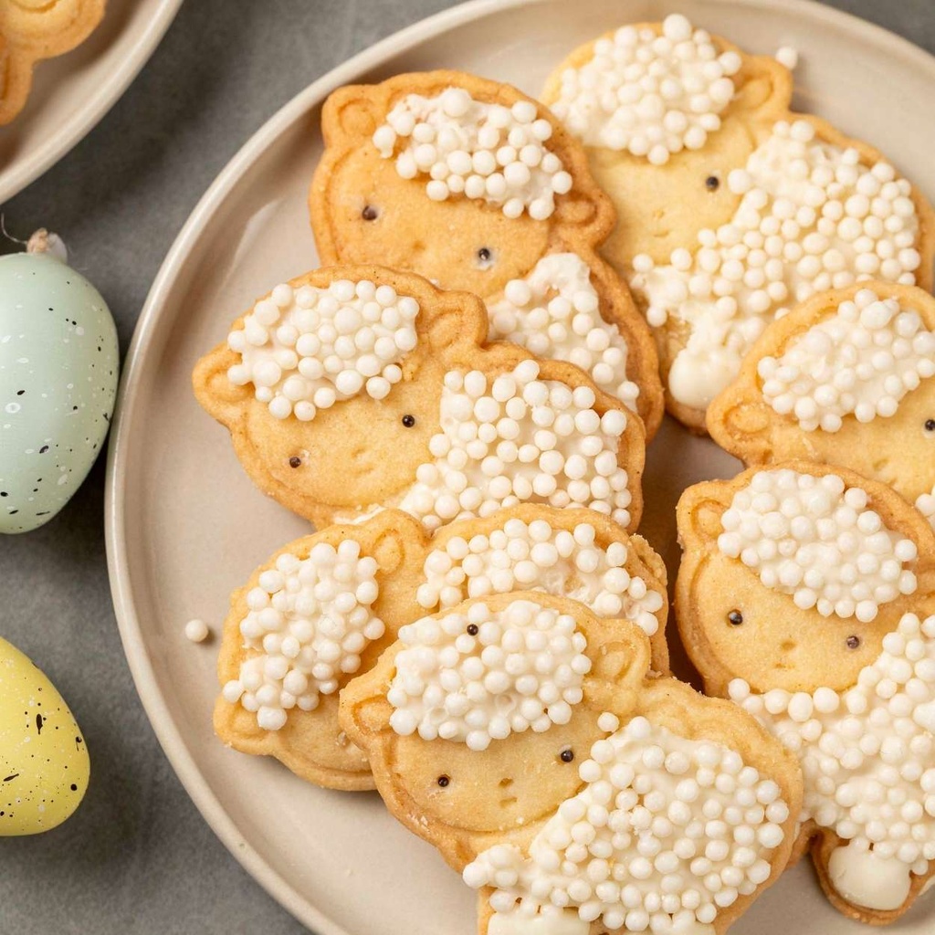 Caixa Biscoito Amanteigado Ovelhinha - Corpinho Confeitado