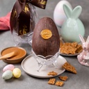 Ovo de caramelo com praliné de castanhas