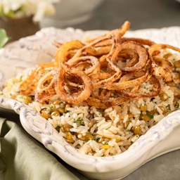 [1346] Arroz com lentilhas na manteiga e cebola