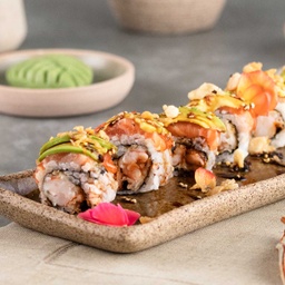 [109744] Uramaki de Tempura de Camarão. (8 Un)