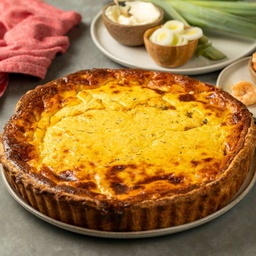 Quiche Folhada de Camarão com Catupiry e Alho-Poró